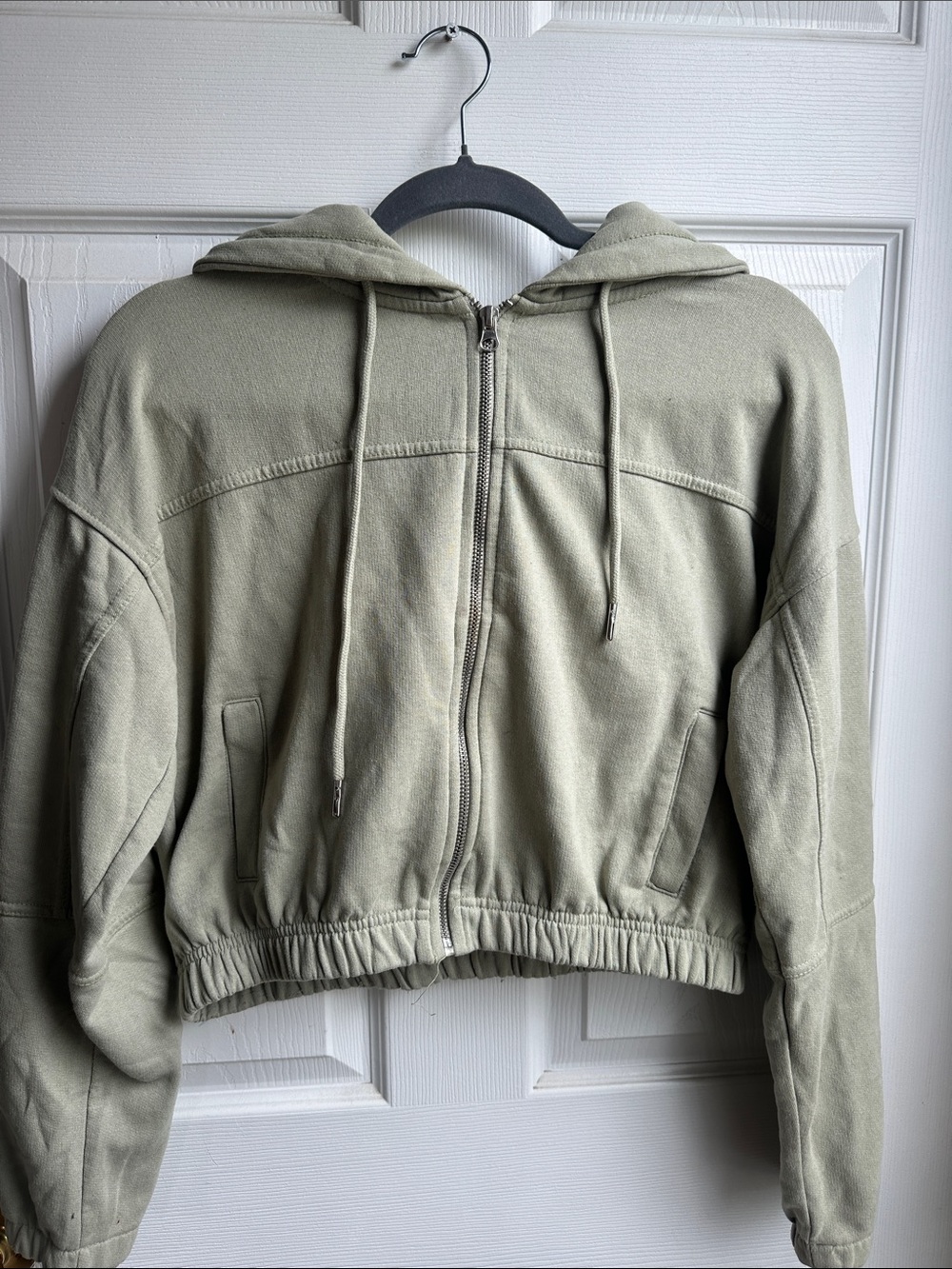 Ashley Vintage Chelsea Olive Zip Hoodie